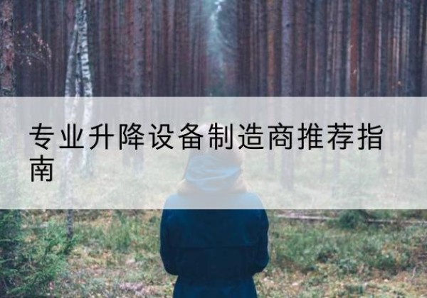 南湖电动剪叉升降平台厂家-专业升降设备制造商推荐指南